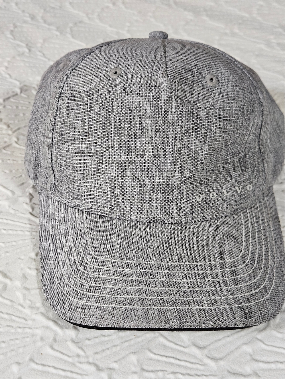 Volvo Heather Gray Baseball Cap adjustable Strap